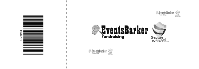 Budget Black And White Raffle Ticket 0007 Product Back