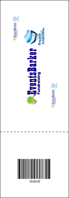 Retro Sunburst Raffle Ticket Product Back