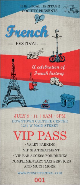 French VIP Pass Product Front