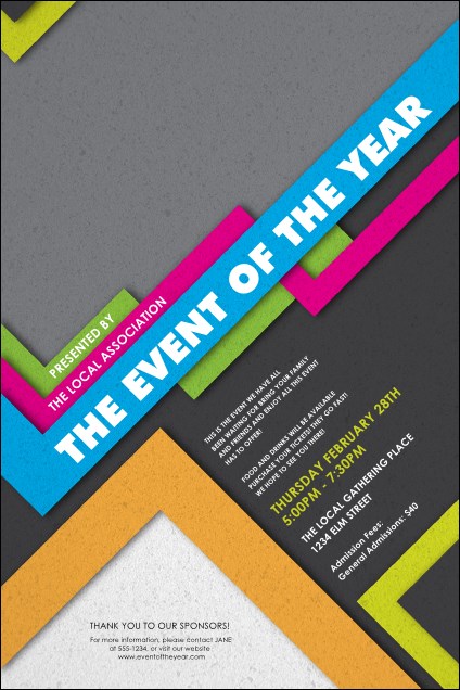 Retro Colors Poster Product Front