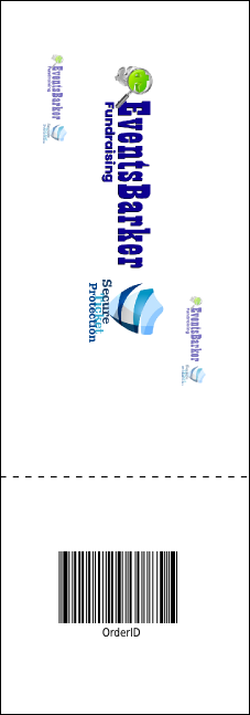 Ice Skating Event Ticket Product Back