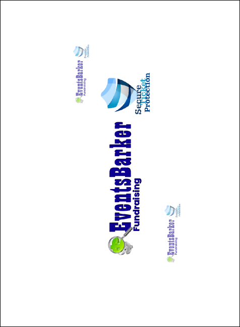 Blue Flower Invitation Product Back