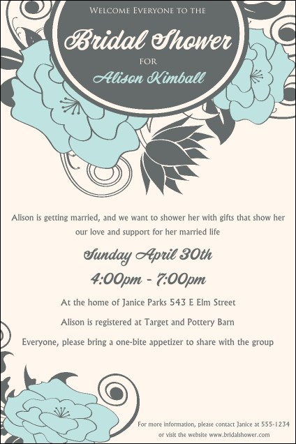 Blue Flower Poster Product Front