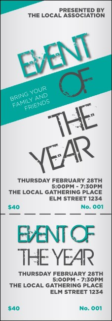 All Purpose Modern Event Ticket Product Front