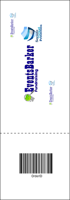 All Purpose Modern Raffle Ticket Product Back