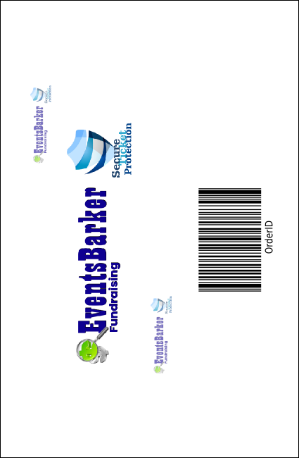 Football Blue Drink Ticket Product Back
