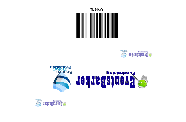 Class Reunion Mascot Blue Drink Ticket Product Back