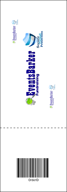 All Purpose Bright Raffle Ticket Product Back