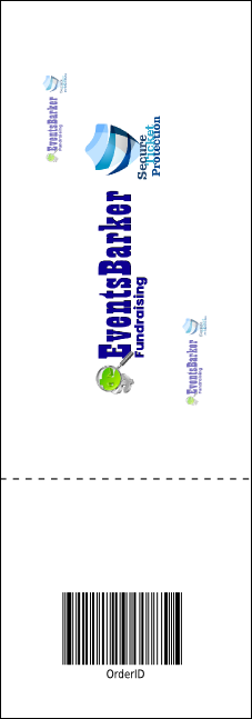 Squares Raffle Ticket Product Back