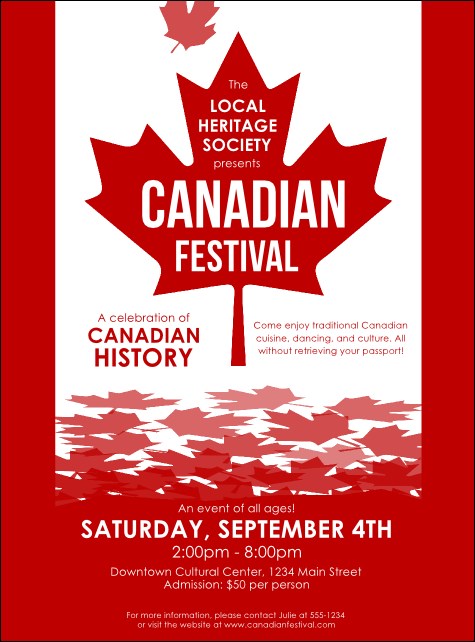 Canada Flyer Product Front