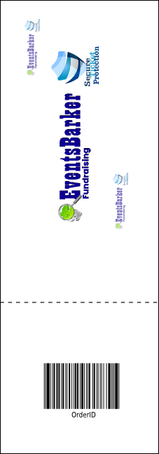 Casino Raffle Ticket Product Back