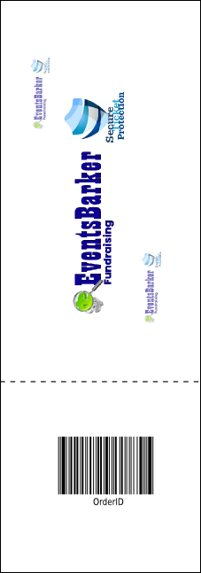 German Flag Raffle Ticket Product Back