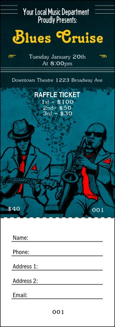 Blues Cruise Raffle Ticket Product Front