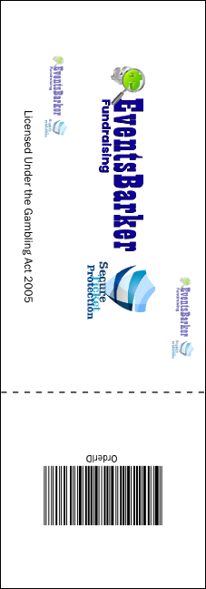 Medieval Banquet Raffle Ticket Product Back