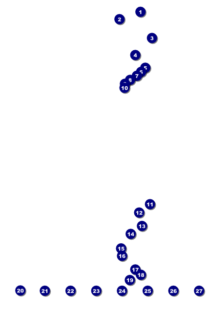 Spanish Flag Logo Poster Front Field Markers