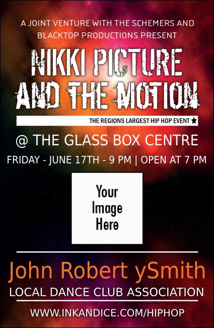 Galaxy Hip Hop VIP Event Badge Small Product Front