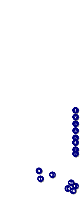 Champagne Bistro Table Tent Front Field Markers