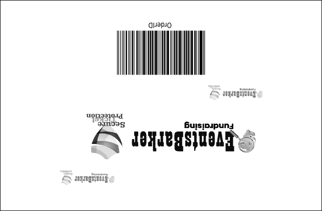Rock Concert BW Drink Ticket Product Back