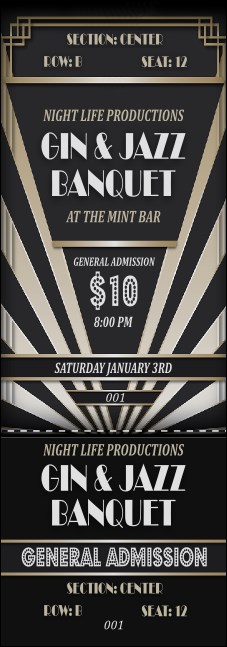 Roaring 20s Reserved Event Ticket Product Front