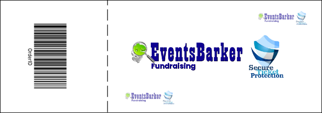 Color Logo Reserved Event Ticket Product Back