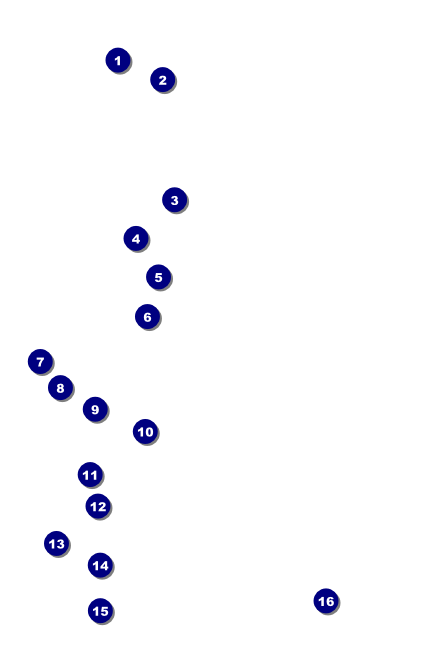 All Purpose Skyline Black and White Drink Ticket Front Field Markers
