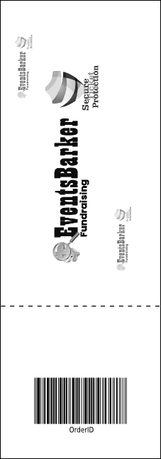 All Purpose Skyline Black and White Event Ticket Product Back