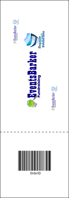 Fall Leaves Raffle Ticket Product Back