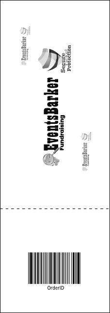 All Purpose Triangles 2 Black and White Raffle Ticket Product Back