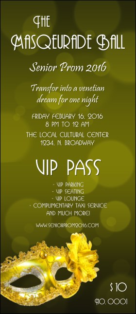 Masquerade Ball 2 VIP Pass Product Front
