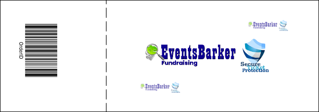 Silver Glitter Event Ticket Product Back