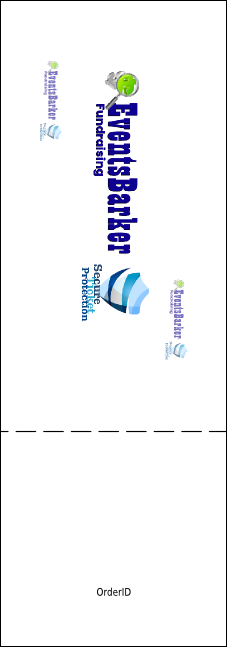 Your Photo Concert Blue Event Ticket Product Back