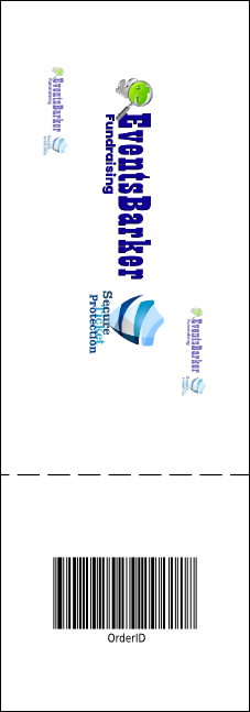 Your Photo Concert Yellow Event Ticket Product Back