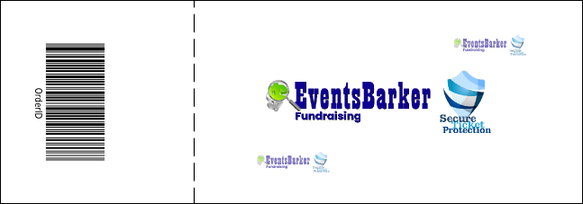 Teal Ribbon Event Ticket Product Back
