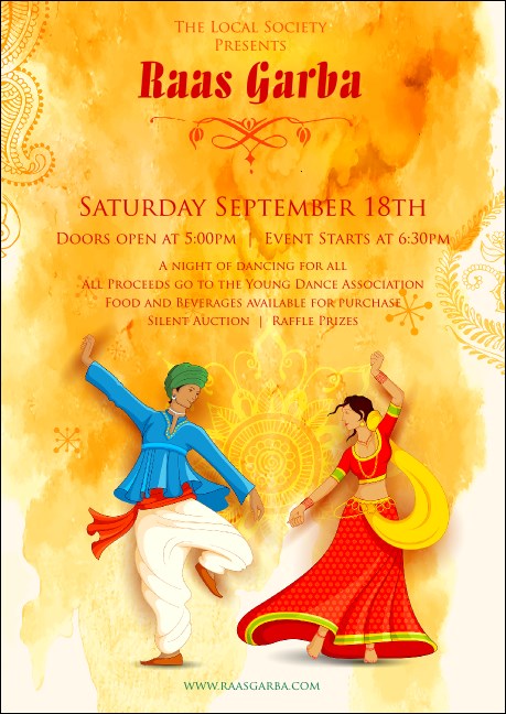 Raas Garba Postcard Product Front