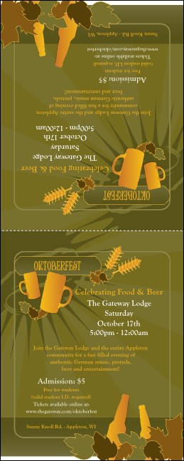 Oktoberfest Green Table Tent Product Front