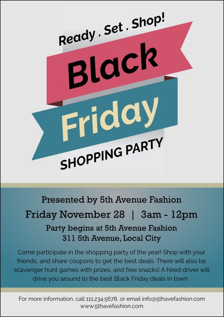 Black Friday Sale Postcard Product Front