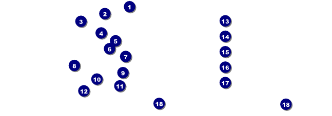 Football Game Draw Ticket Front Field Markers