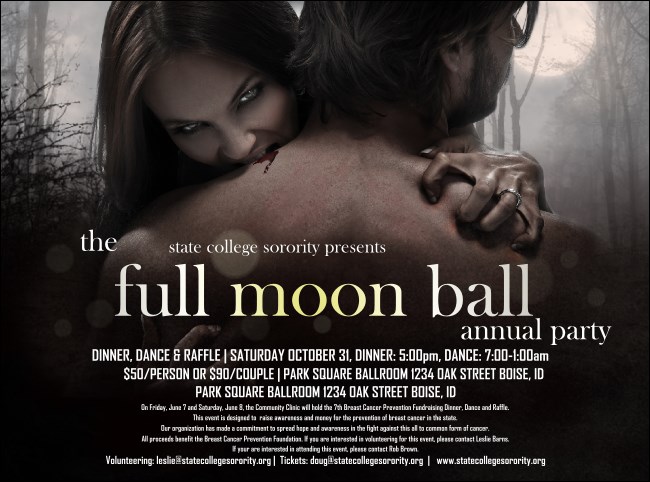 Vampire at Dusk Flyer Product Front