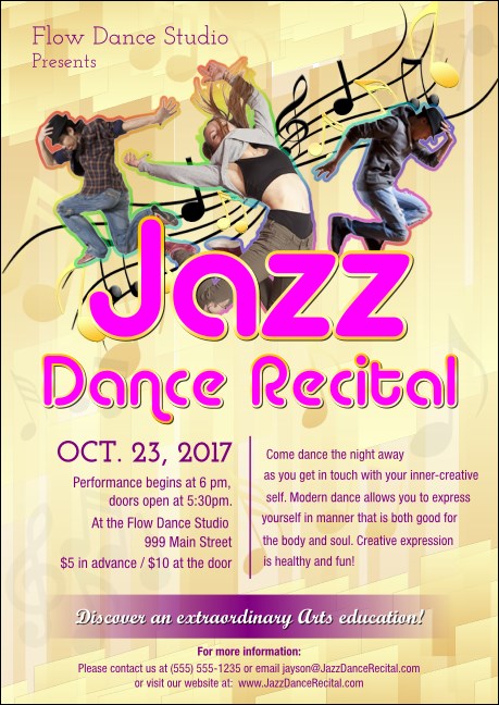 Jazz Dance Postcard Product Front