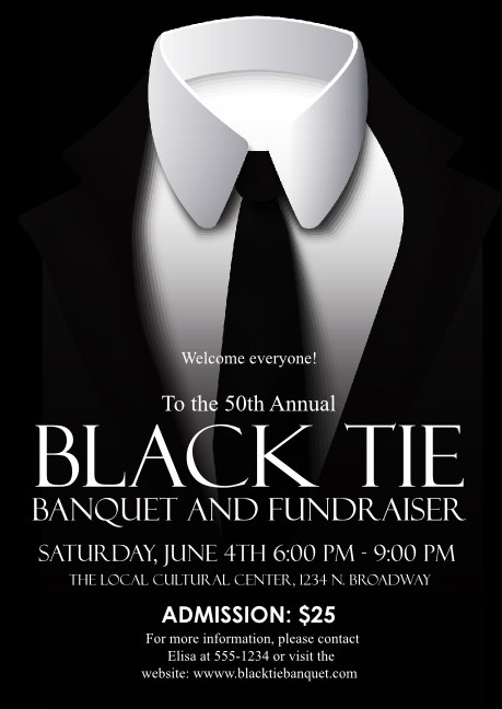 Black Tie Postcard Mailer