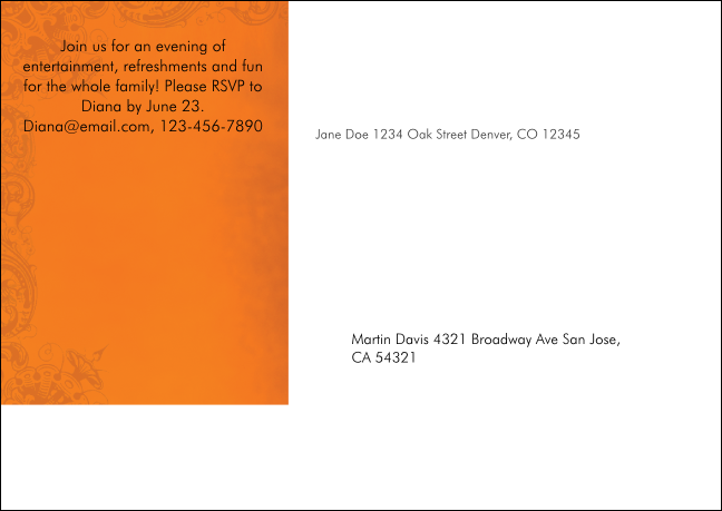 Wine Postcard Mailer Product Back