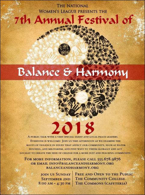 Yin Yang Flyer Product Front