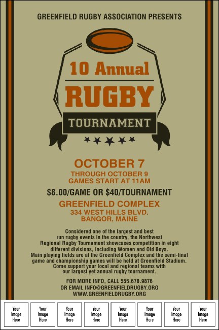 Rugby Tournament Image Poster