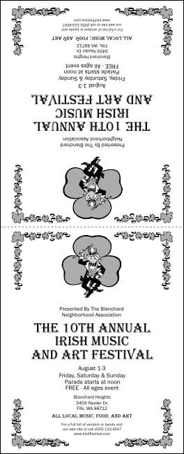 St. Patrick's Day Table Tent Product Front