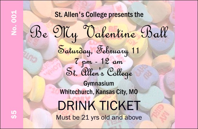 Valentine's Day Drink Ticket