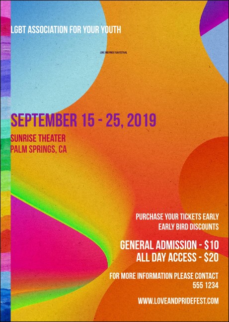 LGBT Film Festival Postcard Product Front