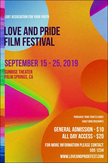 LGBT Film Festival Poster Product Front