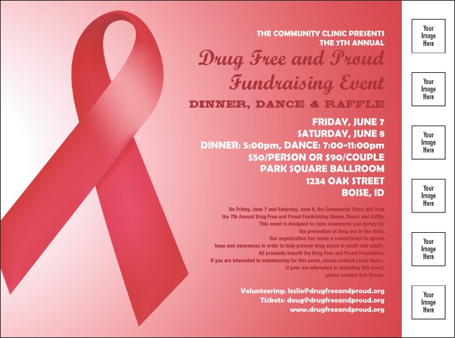 Red Ribbon Flyer Product Front