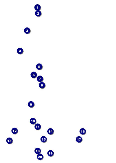 Valentine's Dinner Date  Postcard Front Field Markers