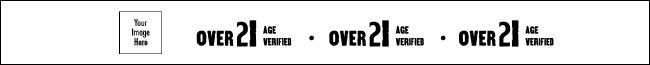 Over 21 Tyvek Wristband